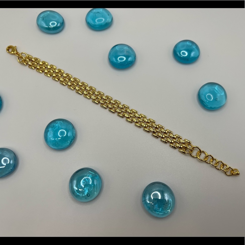 🆕 Elegant Thick Chain Link Bracelet IP 18k Gold Plated Stainless Steel
